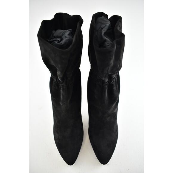 Saint Laurent YSL Etienne 95 Black Suede Runway Elastic Cuff Heel Ankle Boot 42 - Picture 7 of 12